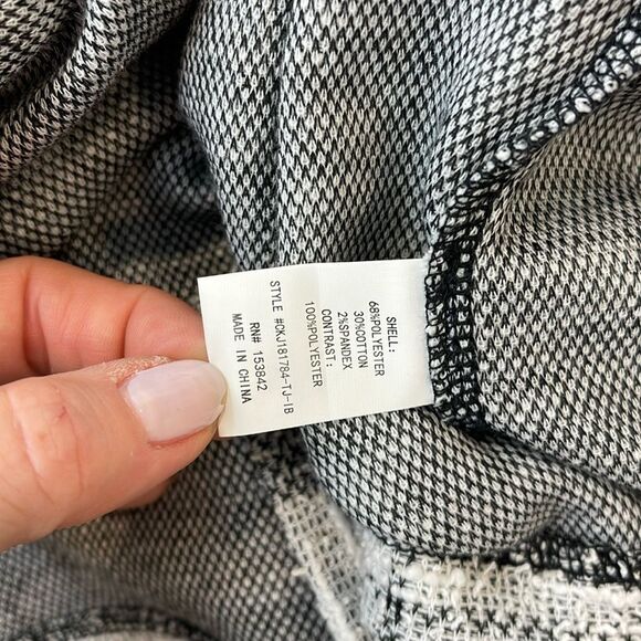 NWT SZ SMALL MelloDay soft knit tweed  oversized long blazer large plaid - Picture 6 of 7